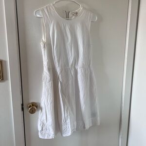 Elegant White Fit and Flate Dress